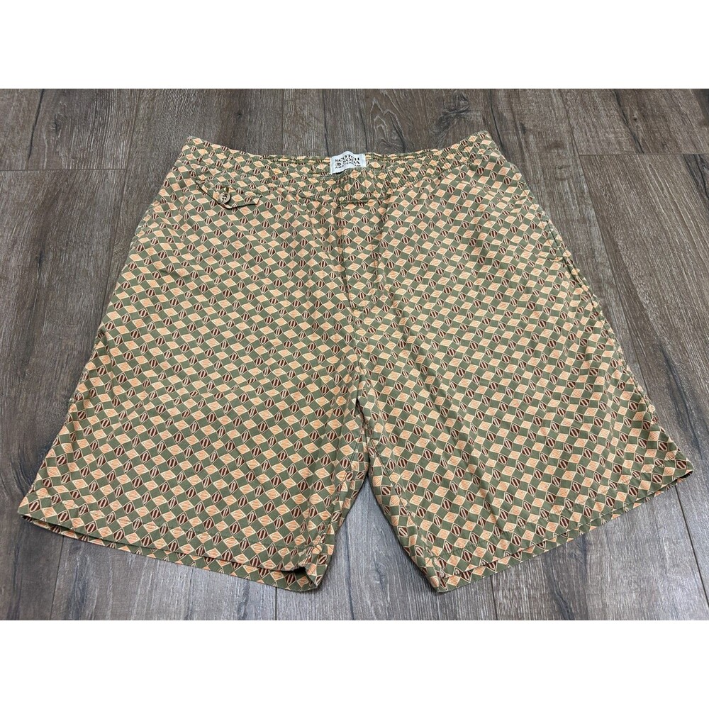 Scotch & Soda Swim Trunks Men's Medium Geometric Drawstring Elastic Waist Beach